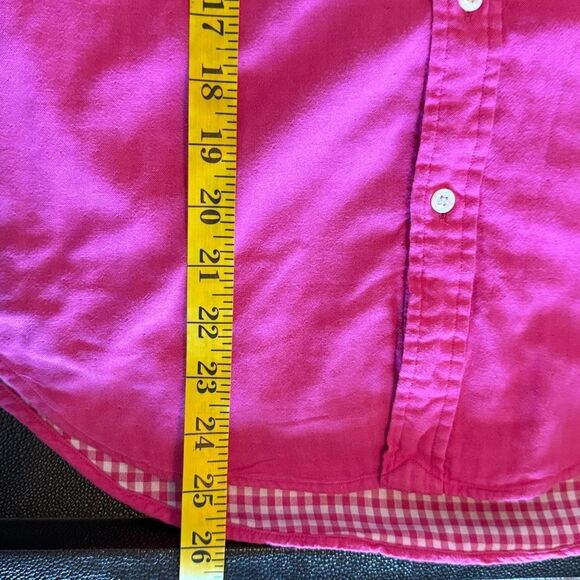 Ralph Lauren Hot Pink Long Sleeve button down Shirt double fabric size small - Picture 8 of 9
